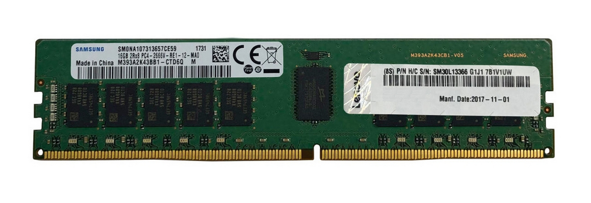 Lenovo 32GB DDR4-3200 2Rx4 ECC RDIMM memory module for Intel servers 4X77A08633