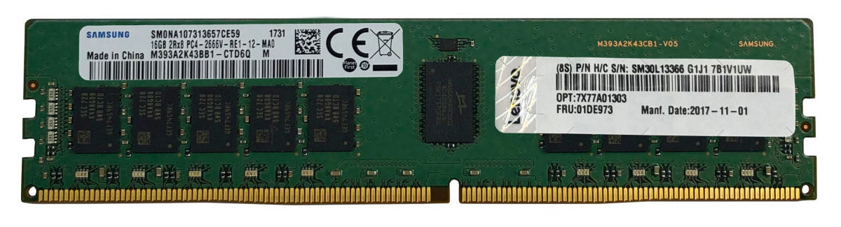 Lenovo 64GB DDR5-4800 2Rx4 ECC RDIMM memory module for AMD servers 4X77A81441